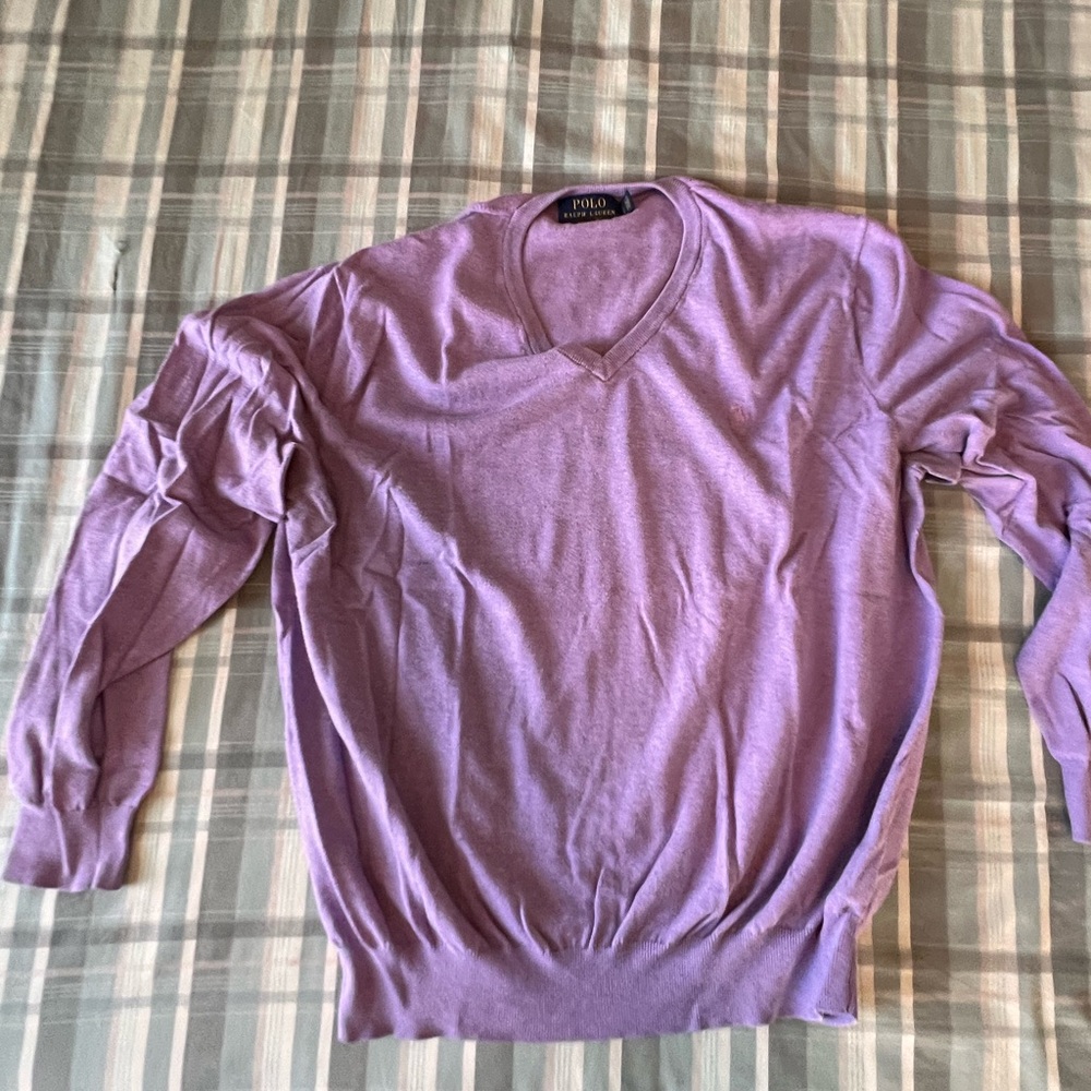 Polo vneck sweater